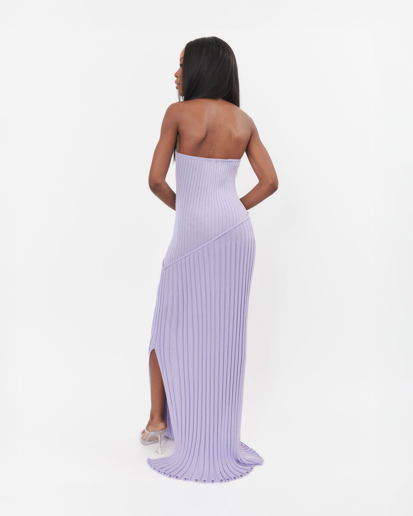 Selene Lilac Tube Maxi Dress