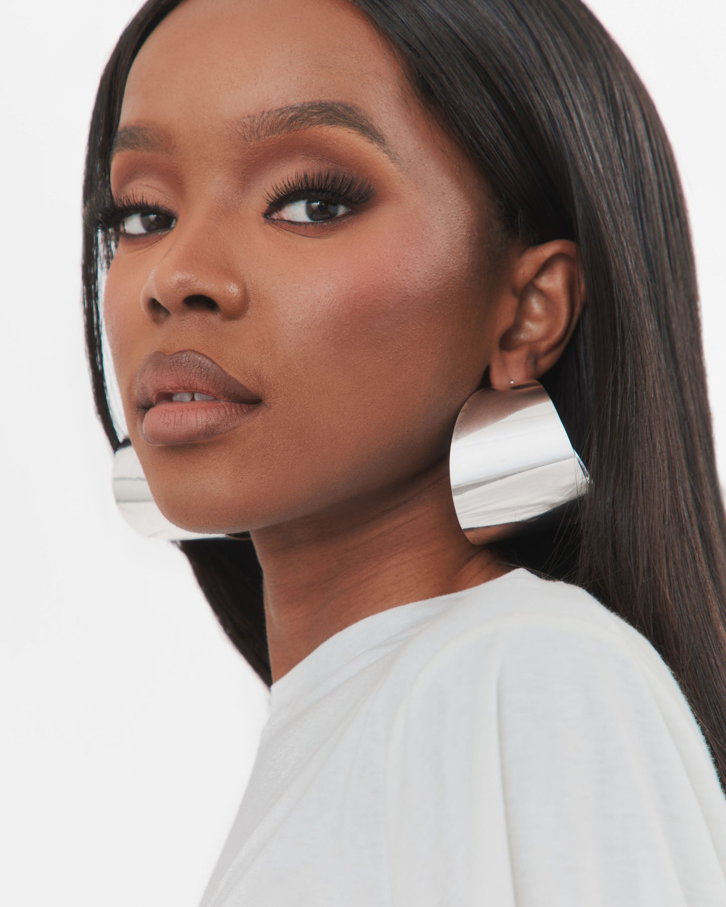 Fumi Earrings in Silver