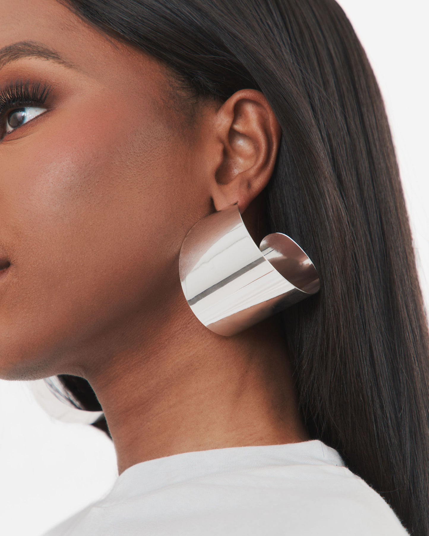 Fumi Earrings in Silver