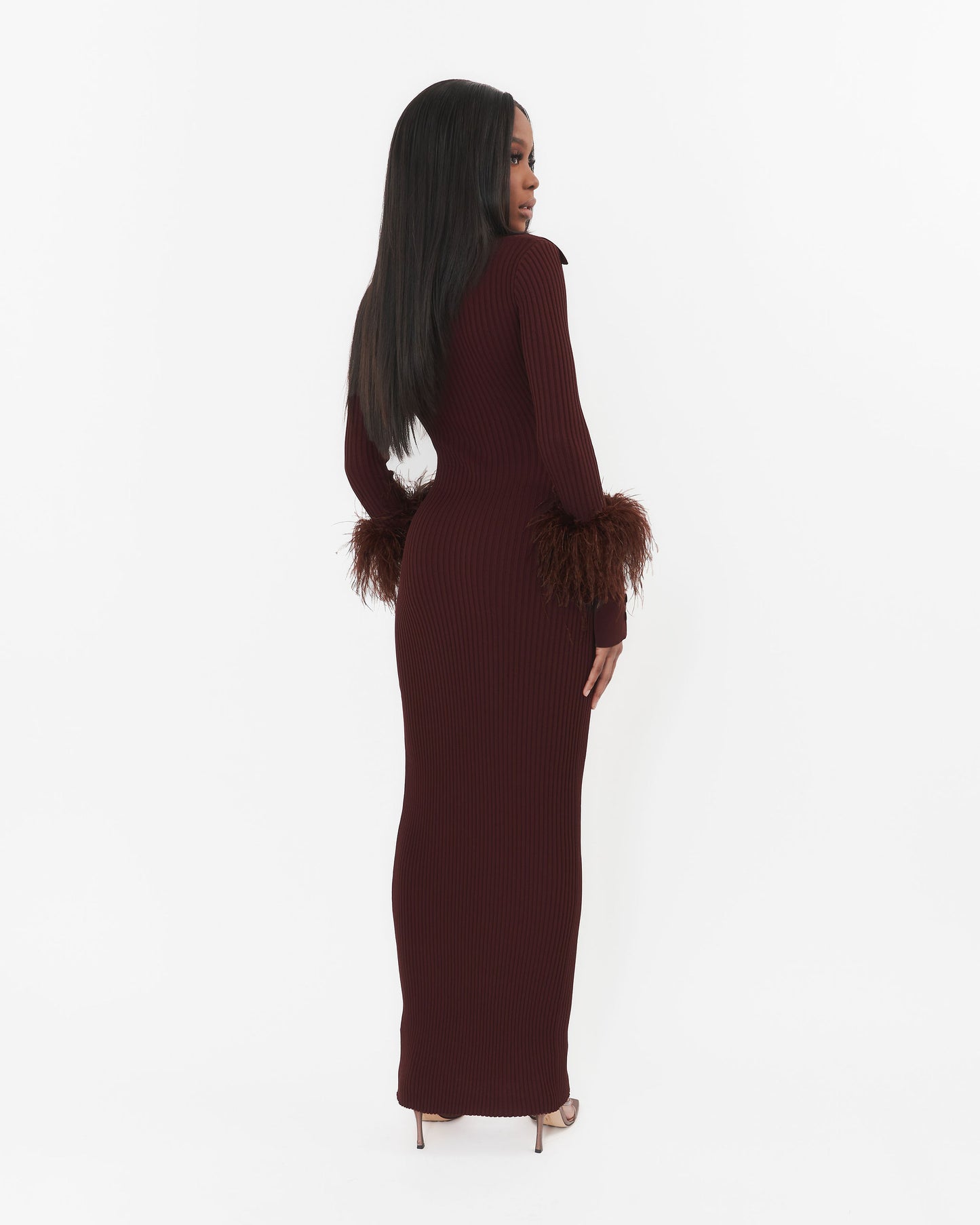 Marigold Maxi Dress in Chocolate