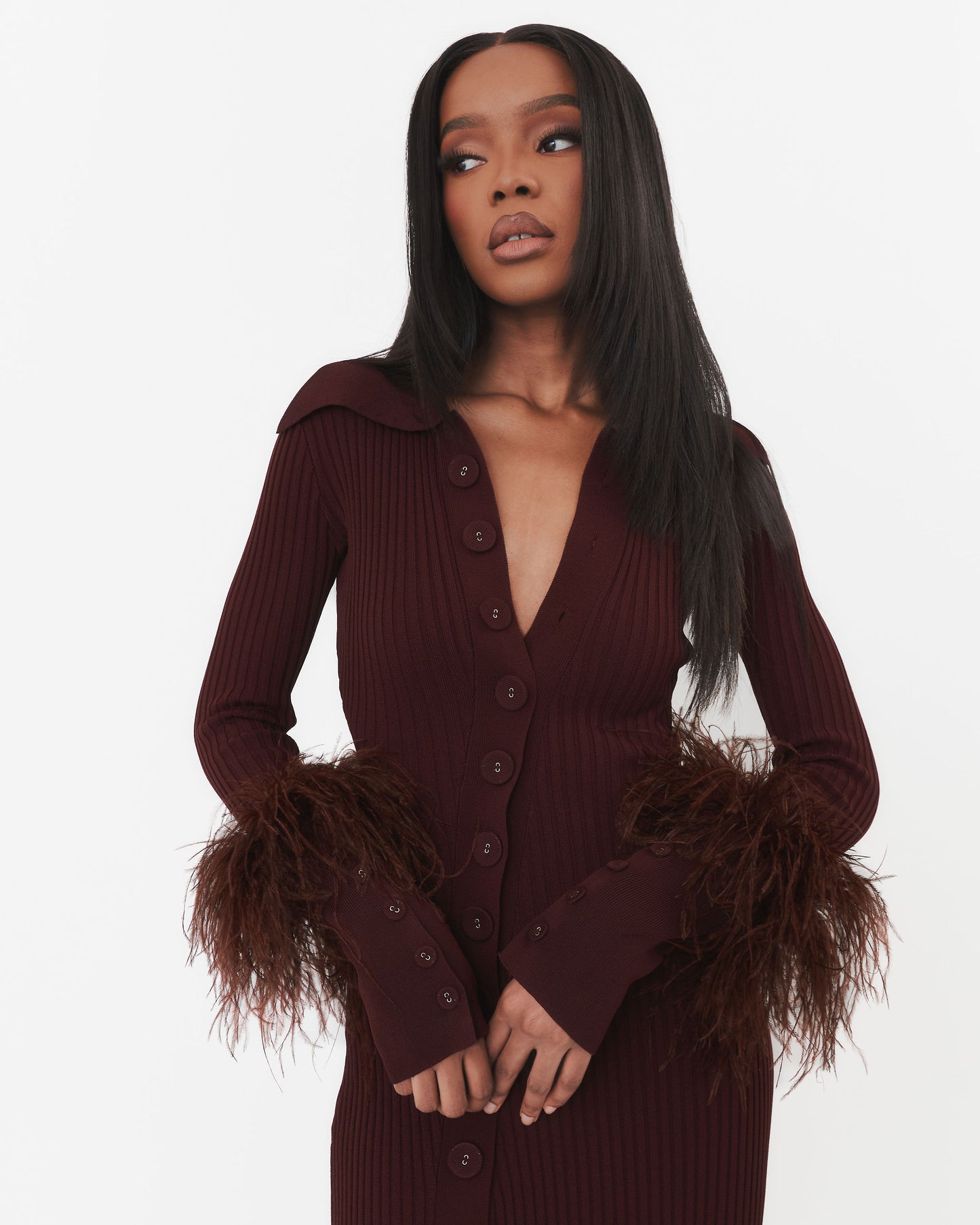 Marigold Maxi Dress in Chocolate