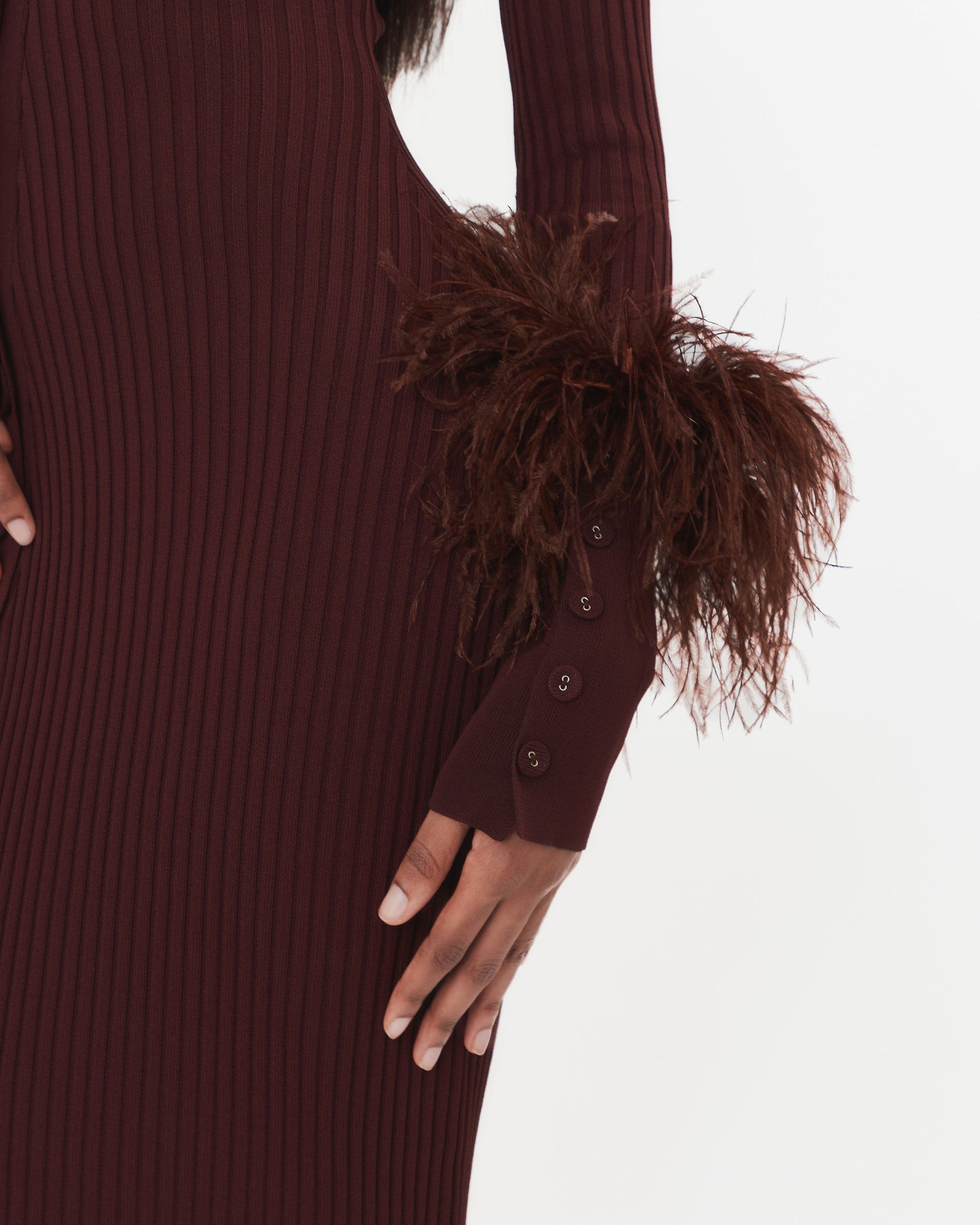 Marigold Maxi Dress in Chocolate