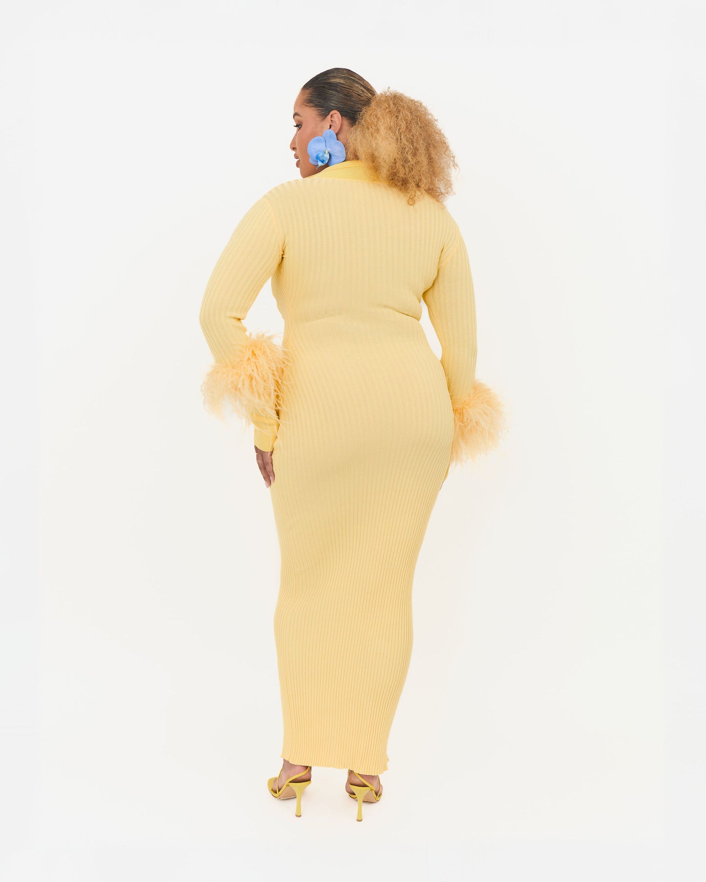 Marigold Maxi Dress in Butter Yellow