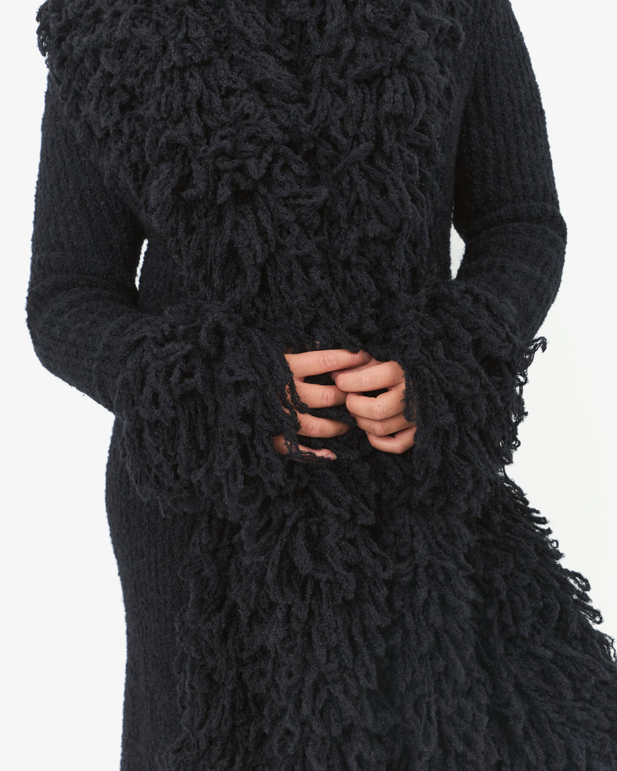 Fumi Fringe Knit Coat, image 3