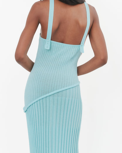 Astrid Glacier Blue Maxi Tube Dress