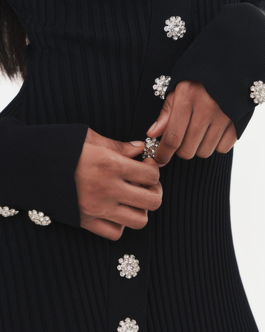 Janet Embellished Dress in Black