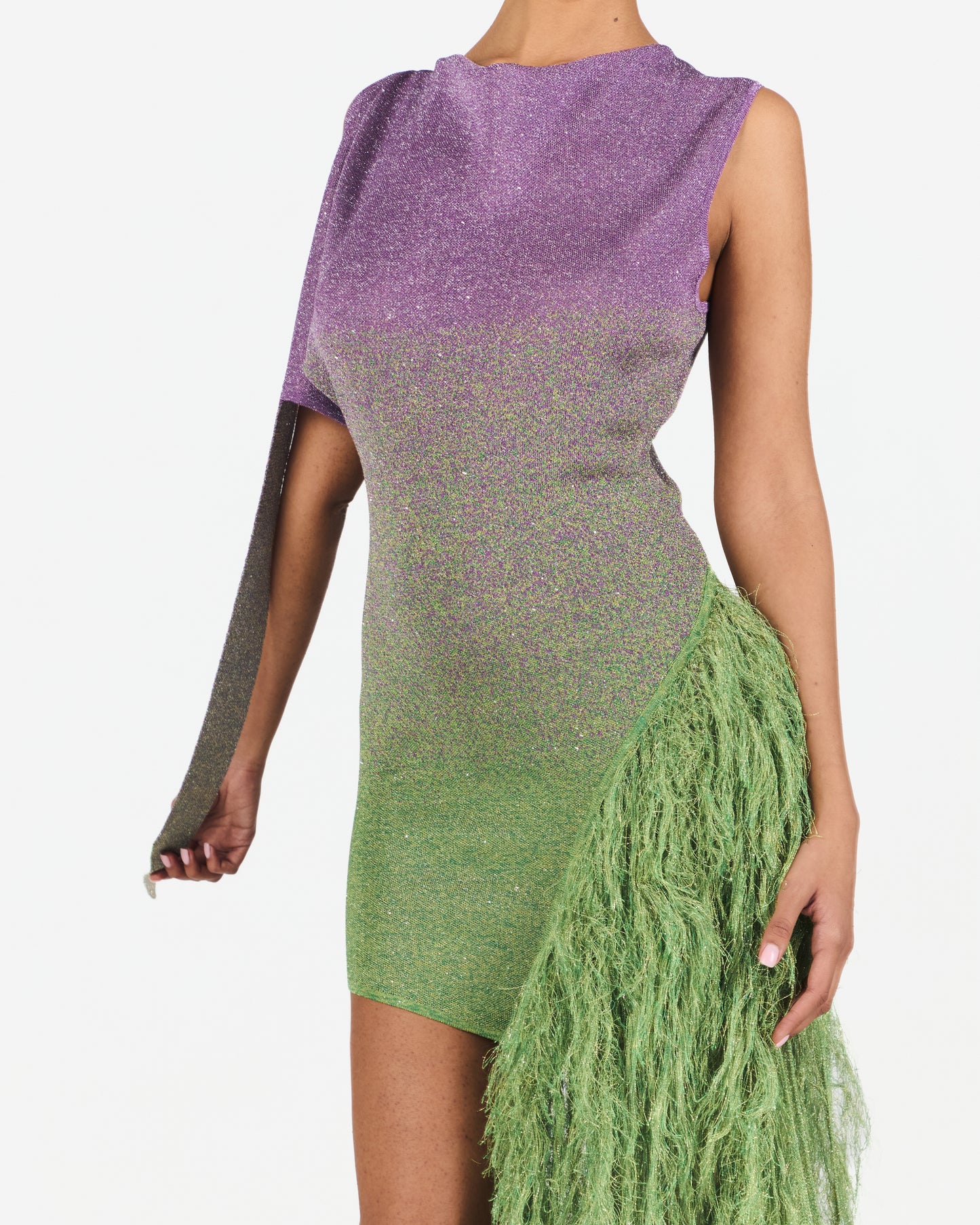 ombre knitted dress Emory Park fluted sleeve ombre knitted maxi dress in multi
