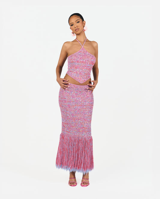 Celia Sequined Fringe Co-Ord