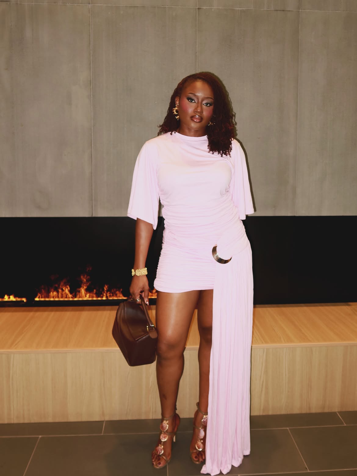Customer wearing Destiny Mini Skirt Co-Ord Set, look 9