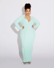 Load image into Gallery viewer, Janet Embellished Dress in Mint
