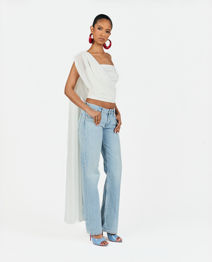 Elora Draped Tube Top