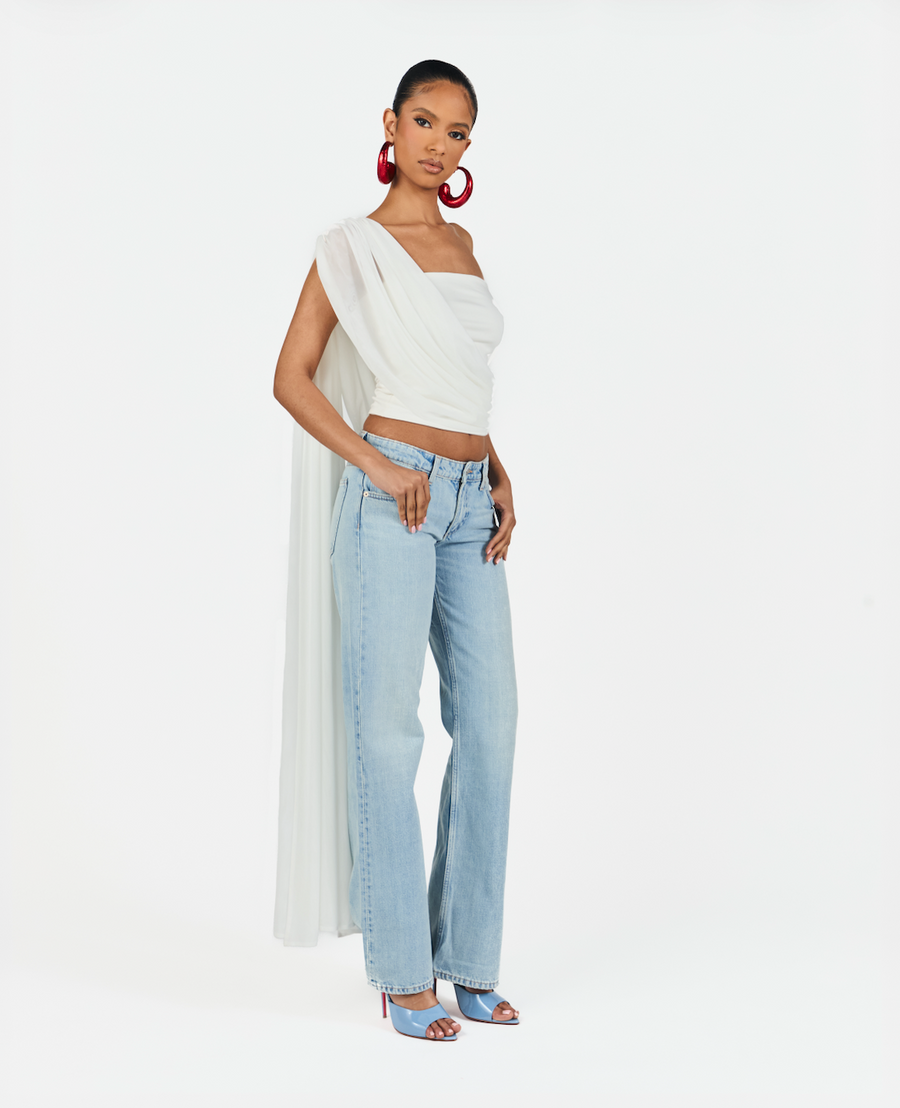 Elora Draped Tube Top, image 1