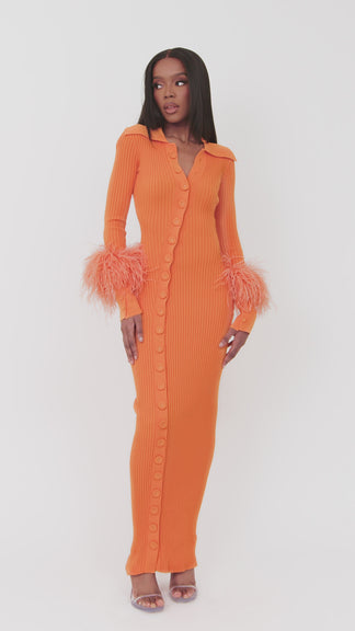 Adunni layered maxi dress- Marigold main image 0