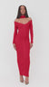 Sofia Off Shoulder Maxi Dress – Adjustable Neckline – Soft Stretch Fit main image 1